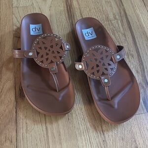 DV Dolce Vita PILAR Sandal Brown, Size 10